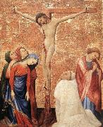 Christ on the Cross with a Carthusian Monk Time-line: 1351-1400 School: Flemish Form: painting Type: religious